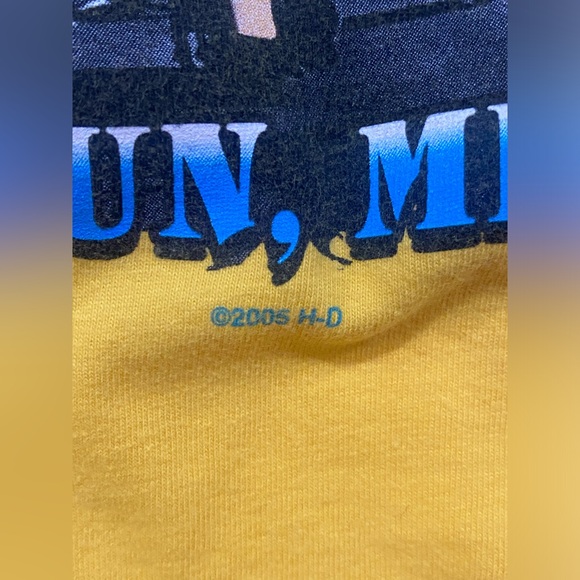 Harley Davidson Shirt Mens L Shiawassee Birch Run MI Eagle Stars Graphic Tee - Picture 4 of 5